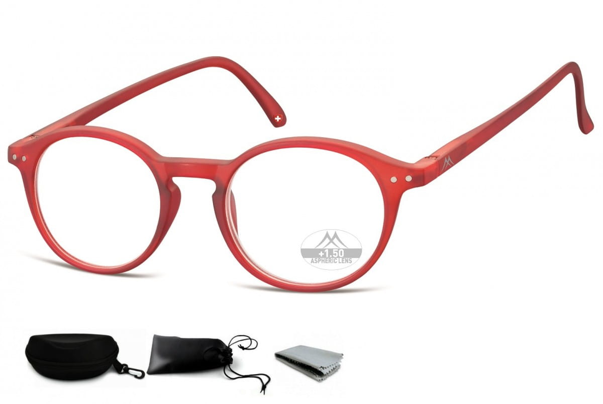 Asferyczne Okulary Lenonki do Czytania Montana Plusy MR65C moc: +2