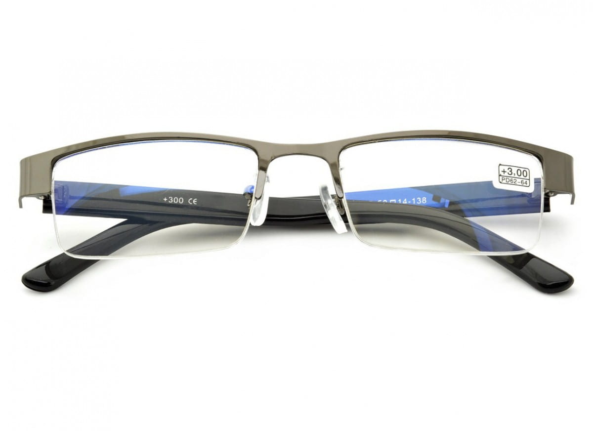 Plusy Okulary do czytania moc: +1 metalowo-żyłkowe ST308