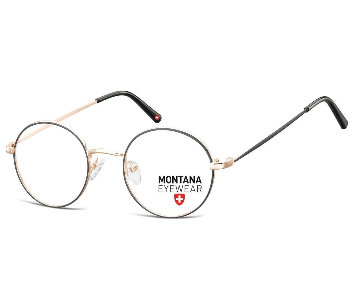 Oprawki korekcyjne okulary optyczne lenonki MM584A złoty/czarny