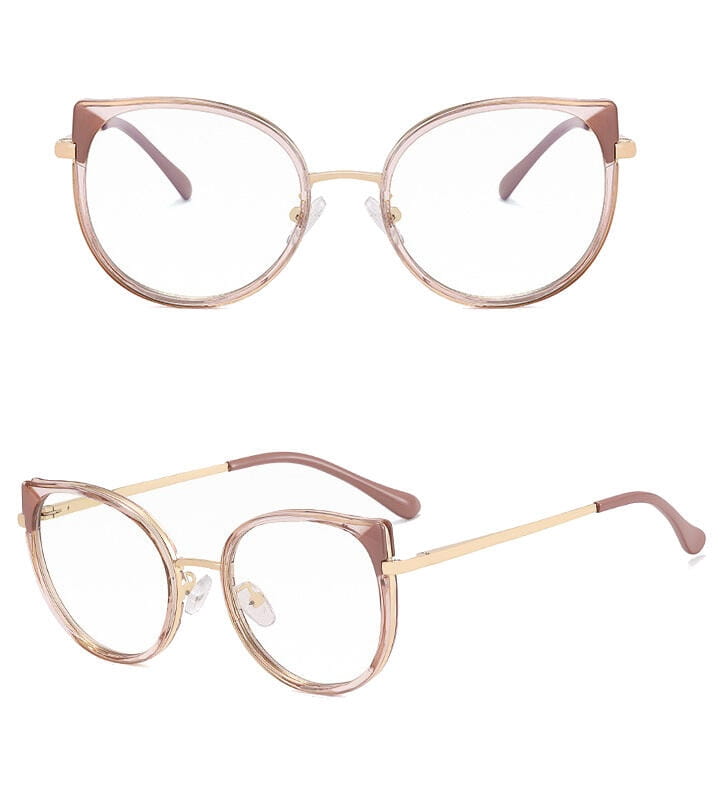 Damskie okulary zerówki do komputera BLUE LIGHT z flexami 25127G