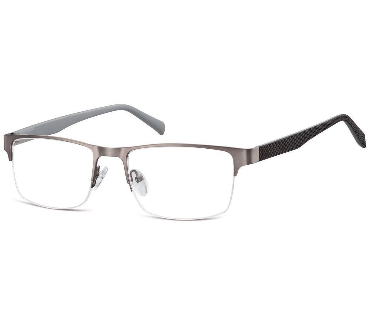 Żyłkowe oprawki korekcyjne zerówki okulary 601A szare