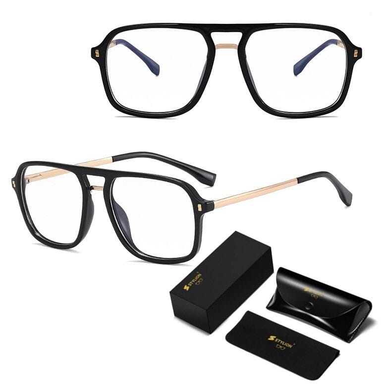 Okulary pilotki zerówki do komputera BLUE LIGHT z flexami 25131