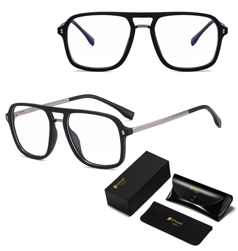 Okulary pilotki zerówki do komputera BLUE LIGHT z flexami 25131A
