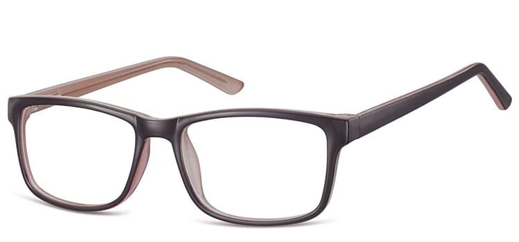 Okulary Zerówki klasyczne oprawki Sunoptic CP155D czarno-szare