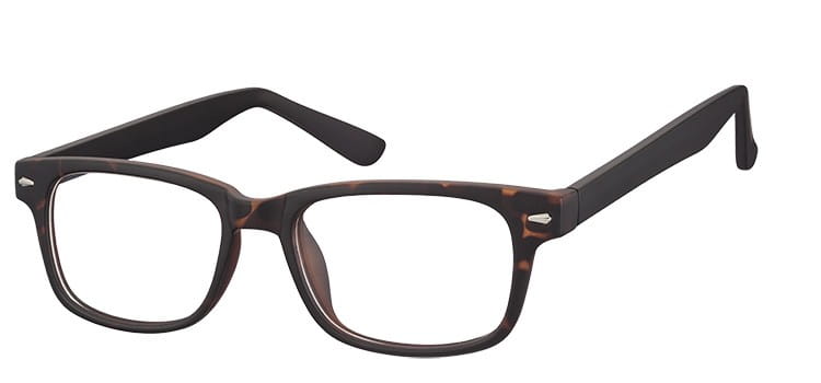 Okulary Zerówki klasyczne oprawki Sunoptic CP156A panterka