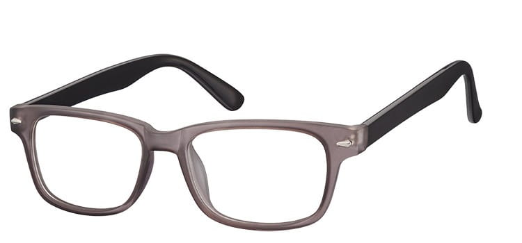 Okulary Zerówki klasyczne oprawki Sunoptic CP156D szaro-czarne