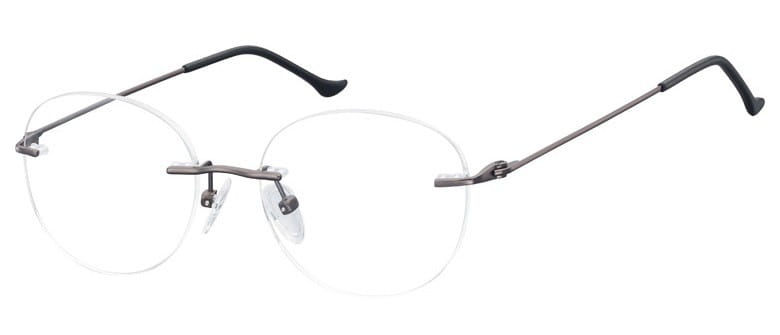 Bezramkowe Okulary Oprawki okrągłe korekcja Sunoptic 987A
