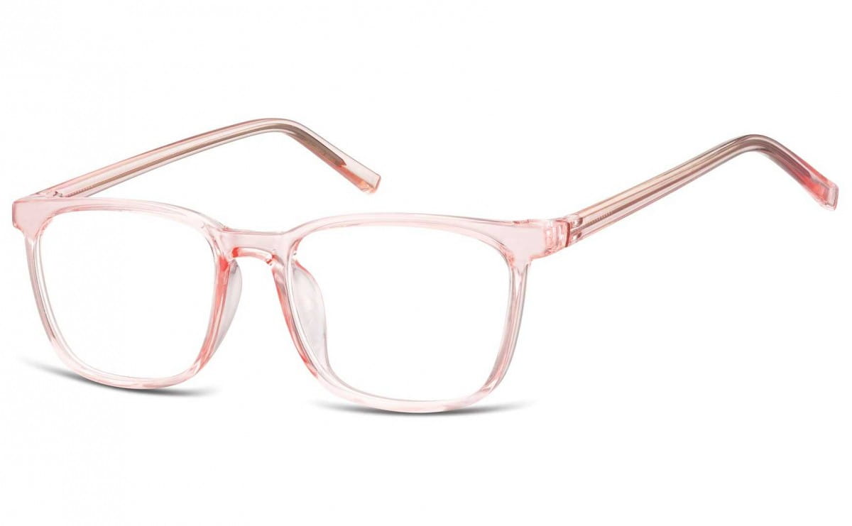 Okulary oprawki korekcyjne Nerdy zerówki transparentne Sunoptic CP124C