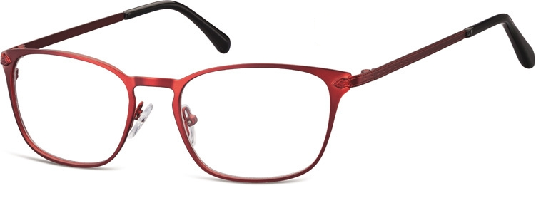 Oprawki okularowe kocie oczy damskie stalowe Sunoptic 991F czerwone