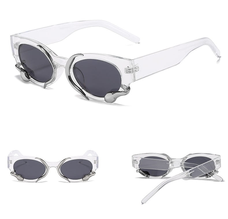 Damskie okulary przeciwsłoneczne z filtrem UV400 transparentne ST-MAX4A