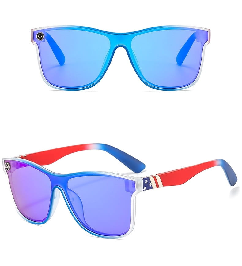 Męskie okulary przeciwsłoneczne pełne MAXAIR z filtrem UV400 Blue/Red ST-MAX2A