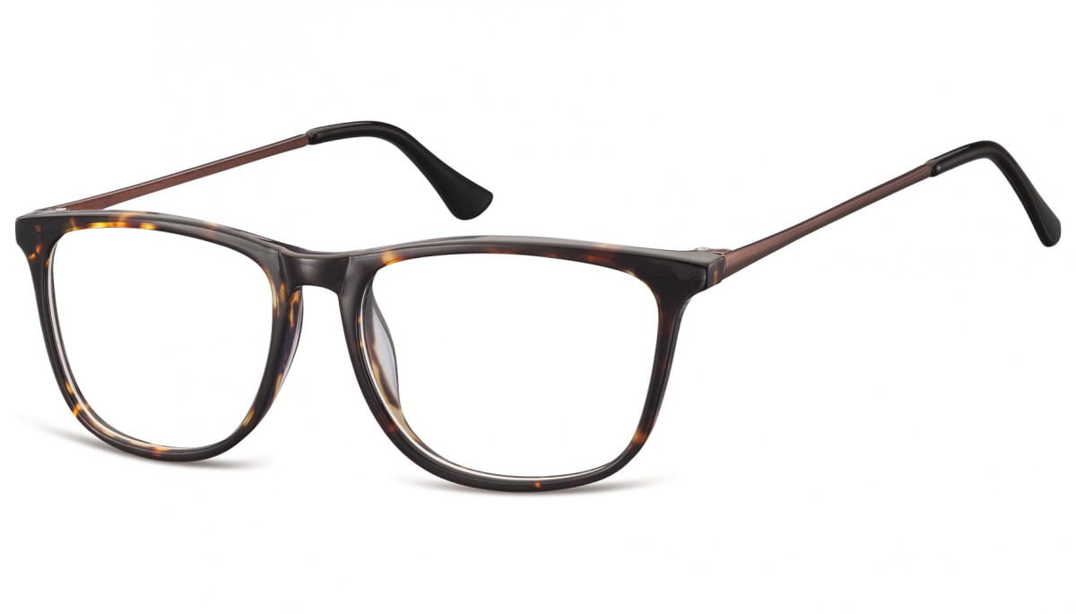 Okulary oprawki korekcyjne Nerdy zerówki Sunoptic CP142B szylkret