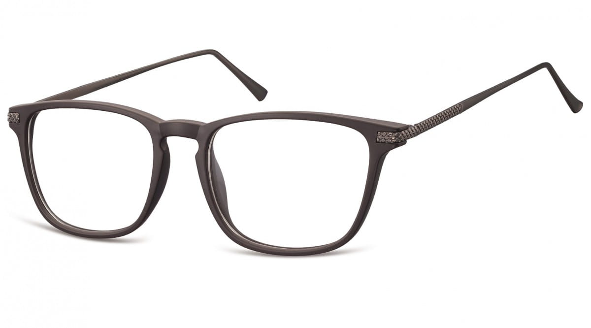 Okulary oprawki korekcyjne Nerdy zerówki Sunoptic CP144C ciemnobrązowe