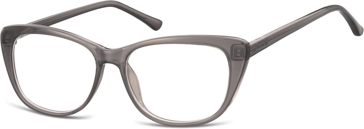 Okulary oprawki korekcyjne Kocie Oczy zerówki Sunoptic CP129D szare