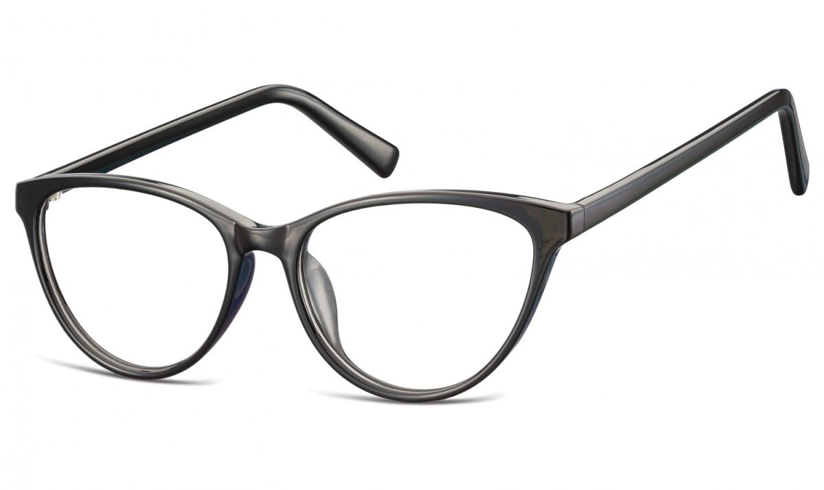 Oprawki korekcyjne okulary  Kocie Oczy zerówki Sunoptic CP127E czarne