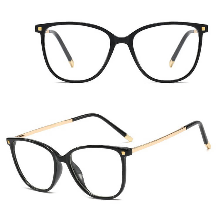 Okulary damskie kocie oczy  zerówki do komputera BLUE LIGHT 25149