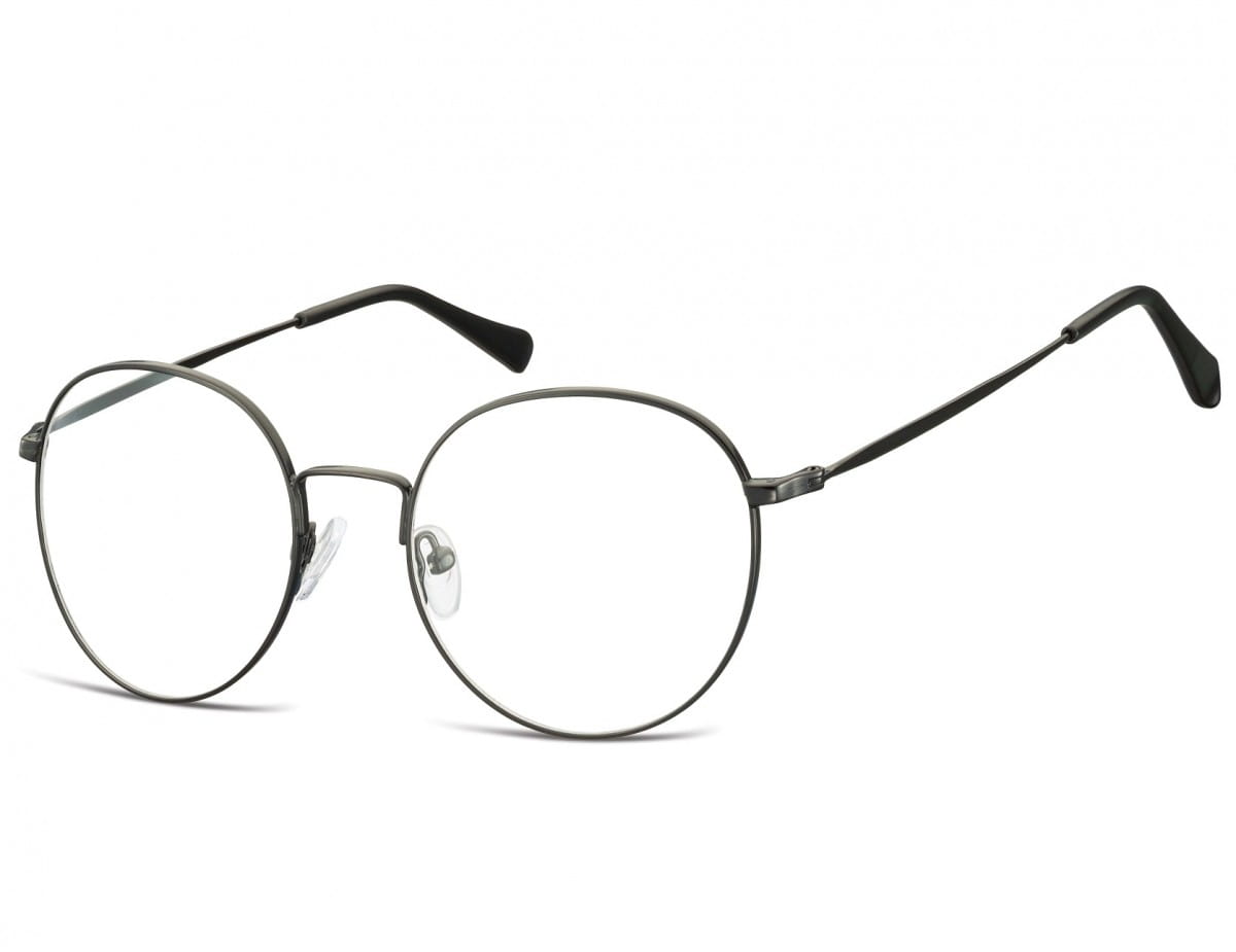 Lenonki okrągłe Okulary oprawki optyczne 915C czarne