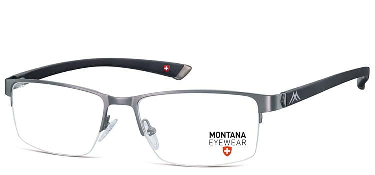 Męskie oprawki okulary korekcyjne żyłkowe półramki MM614E