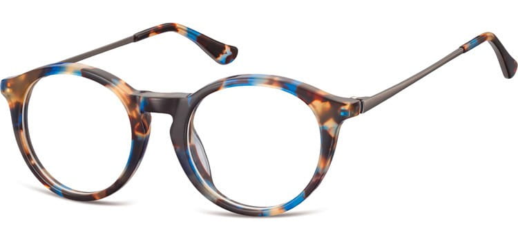 Okrągłe okulary oprawki zerowki korekcyjne Sunoptic AC47E