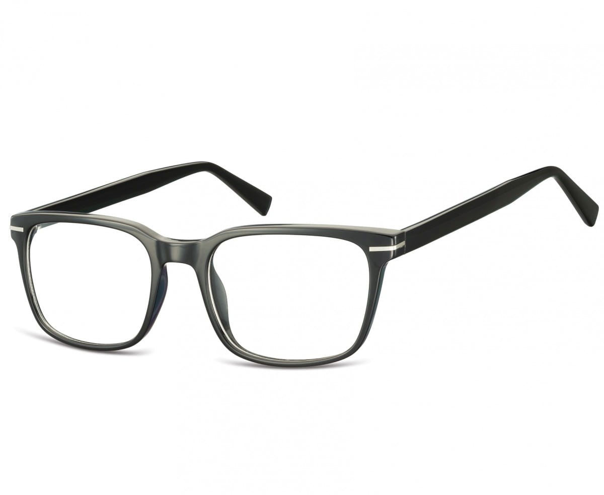 Okulary oprawki korekcyjne Nerdy zerówki Sunoptic CP119 czarne