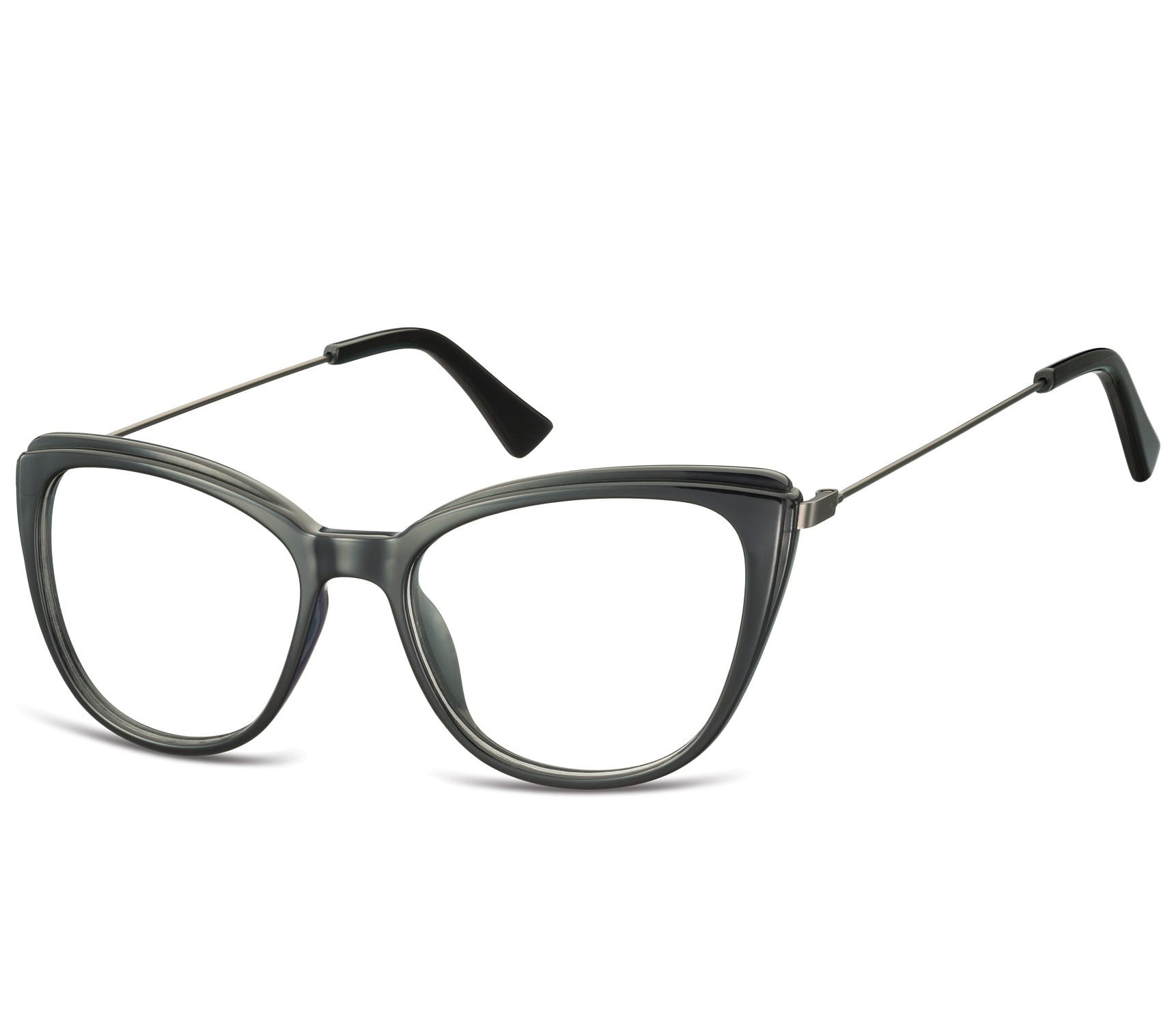 Oprawki korekcyjne okulary  Kocie Oczy zerówki damskie CP121 czarne