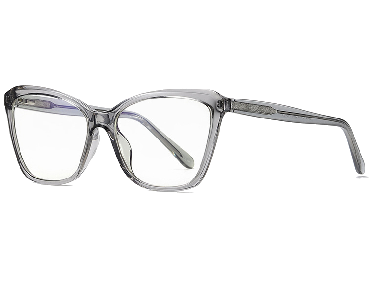 Okulary kocie do komputera damskie z filtrem BLUE Light zerówki 2552A