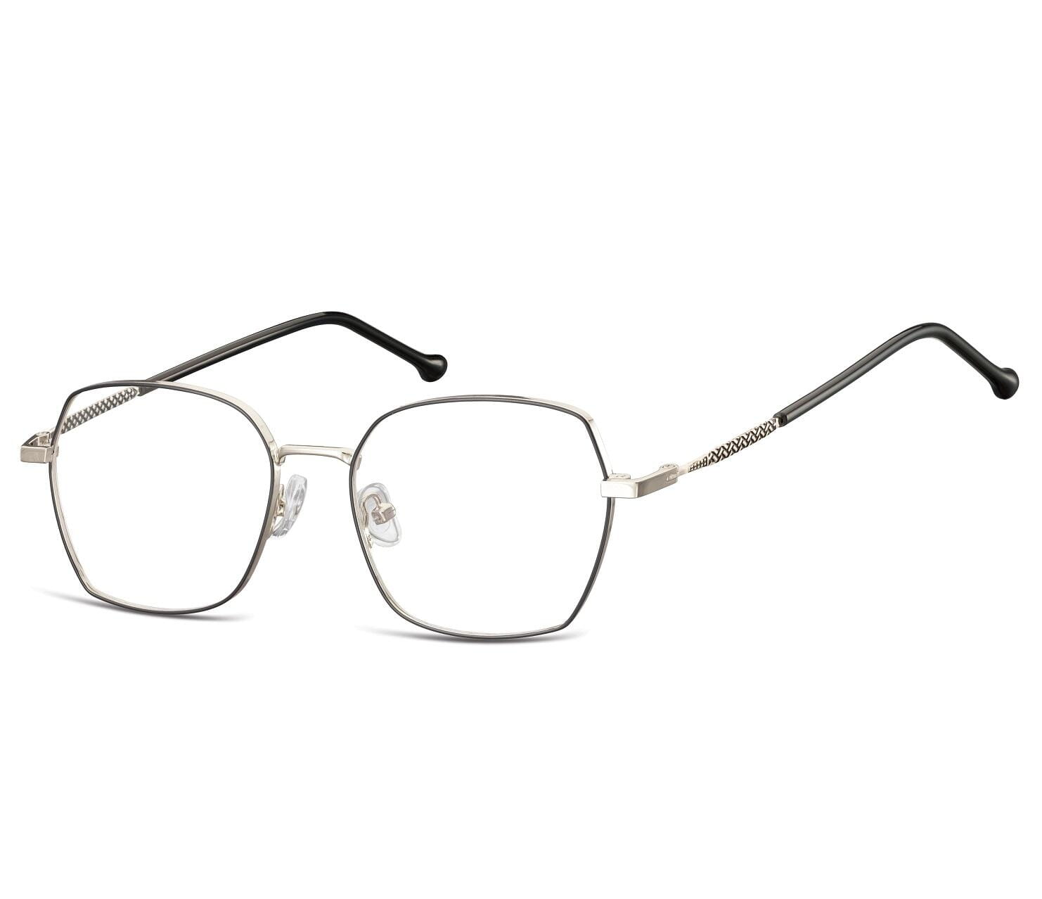 Okulary oprawki zerówki metalowe korekcyjne L124B
